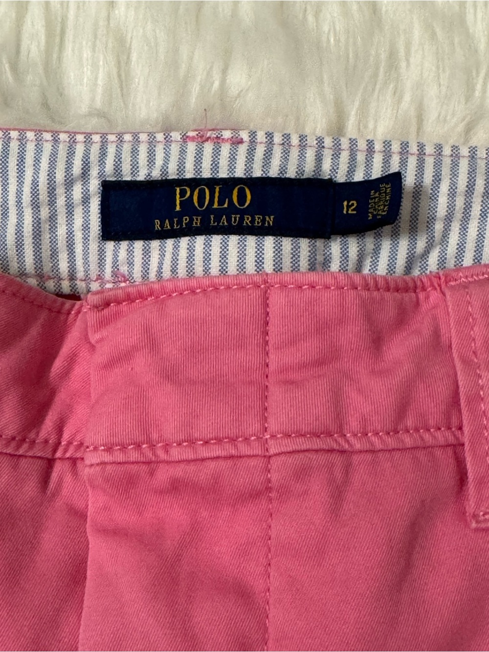 Ralph Lauren Sport Pink High Rise 100% Cotton Pants Womens Size 12 - Picture 7 of 10